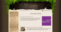 Desktop Screenshot of gyomro.hu