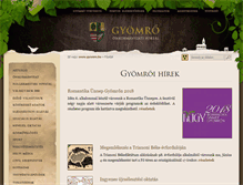Tablet Screenshot of gyomro.hu
